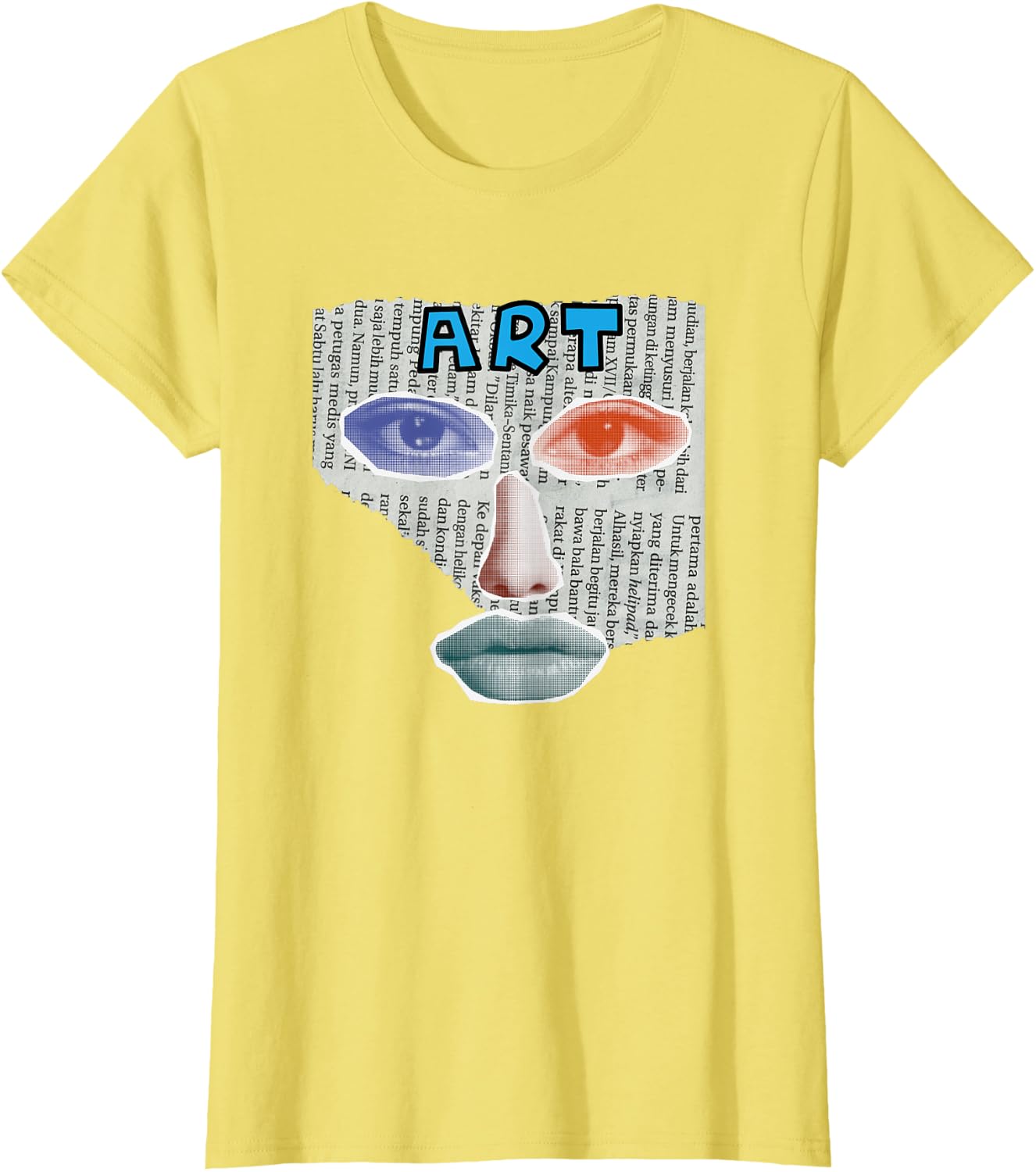 Camiseta Art Collage, Negro -