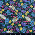 100% Cotton Fabric by The Yard for Sewing, Quilting, DIY Crafts - 42 Inches Wide (No. 9 - Blue Pink White Yellow Wildflowers)