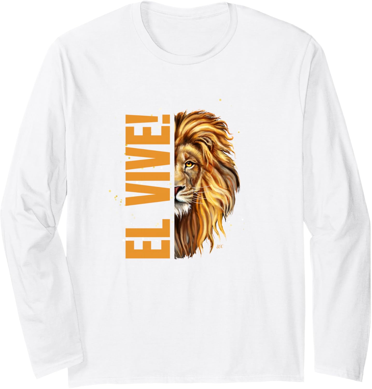 Camiseta de manga larga El vive, Negro -