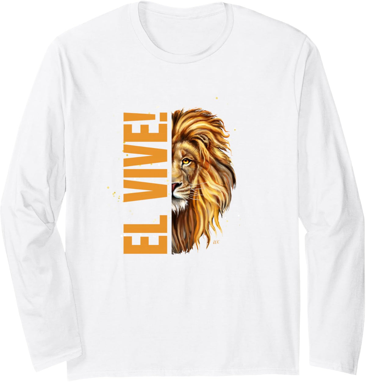 Camiseta de manga larga El vive, Negro -