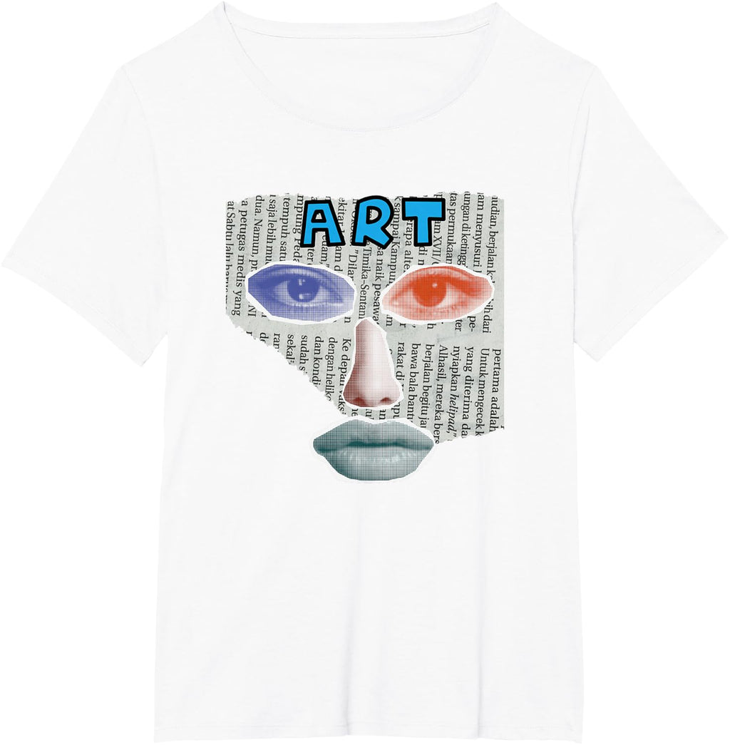 Camiseta Art Collage, Negro -