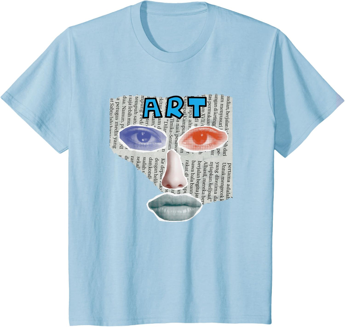 Camiseta Art Collage, Negro -