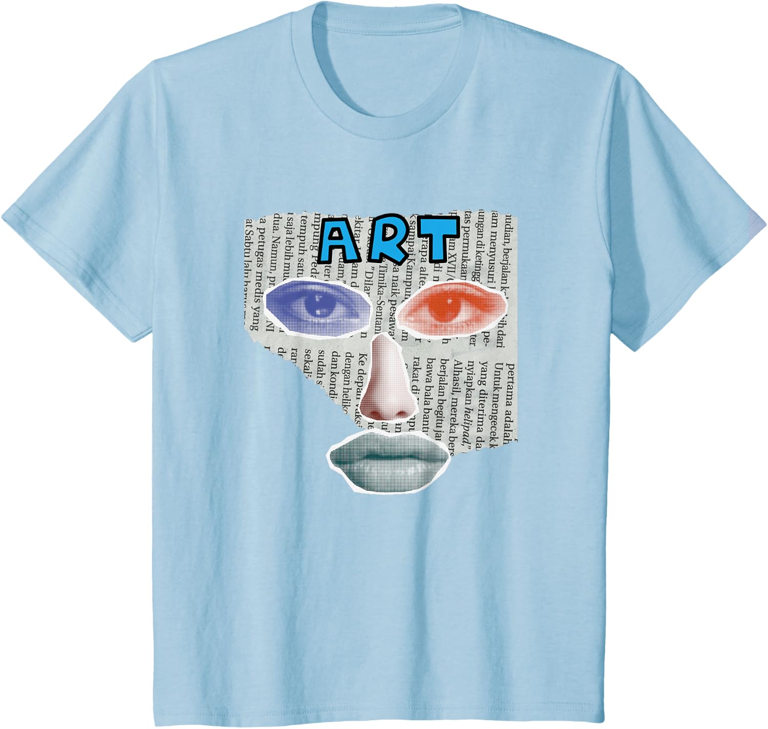 Camiseta Art Collage, Negro -