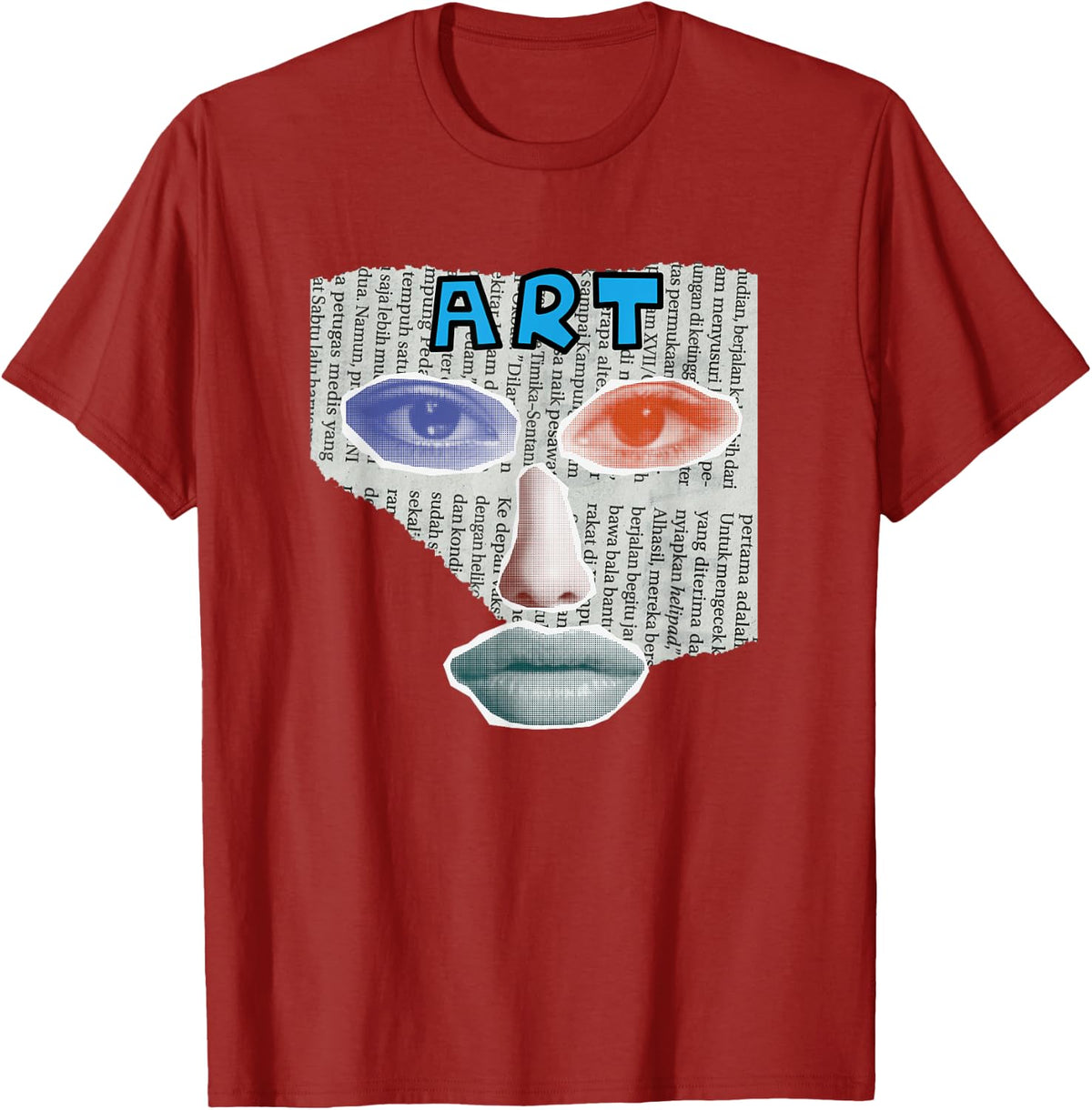 Camiseta Art Collage, Negro -