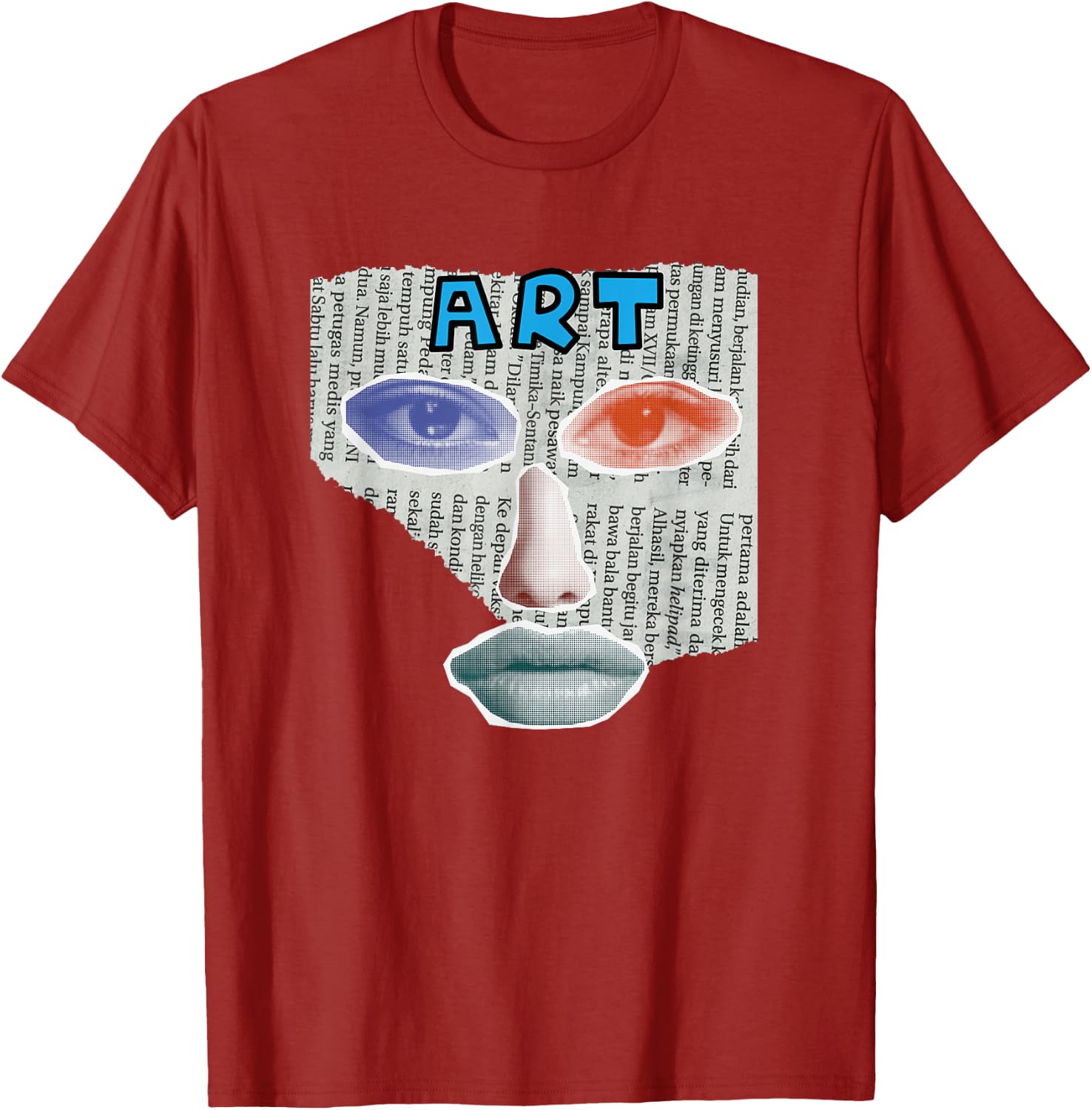 Camiseta Art Collage, Negro -