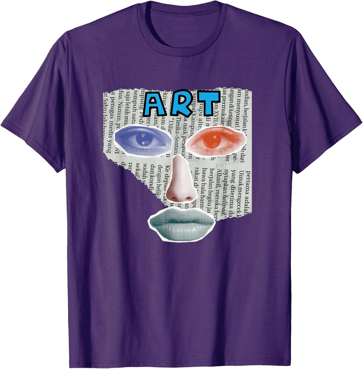 Camiseta Art Collage, Negro -