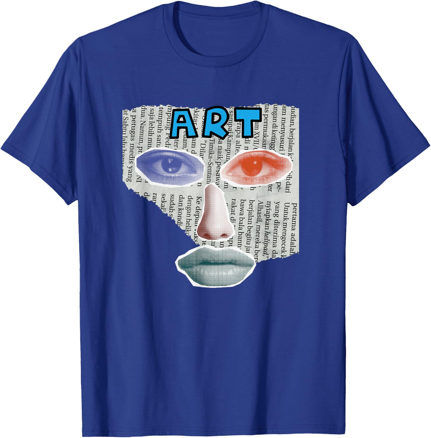 Camiseta Art Collage, Negro -