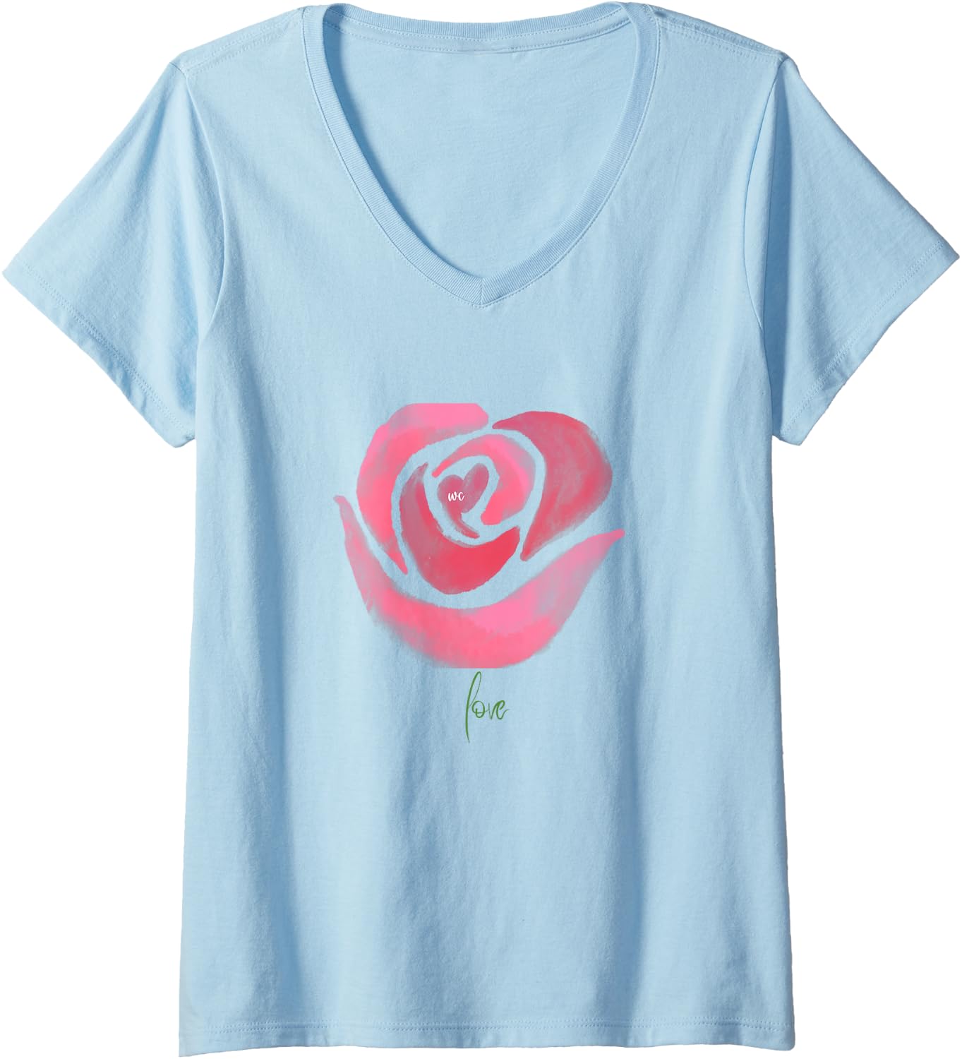 Camiseta con cuello en V