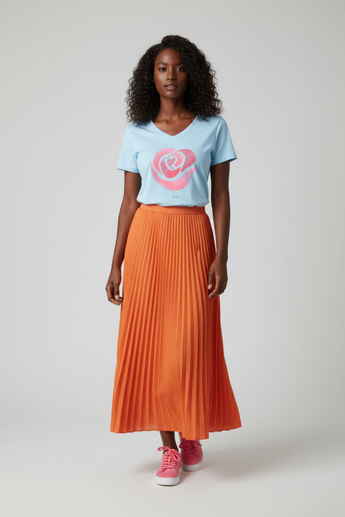 Camiseta con cuello en V