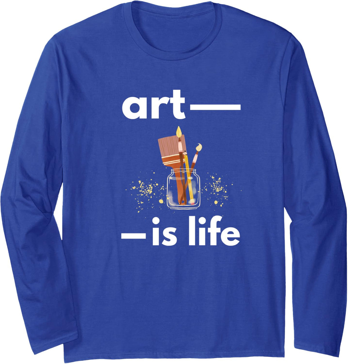 Camiseta de manga larga Art is Life, Negro -
