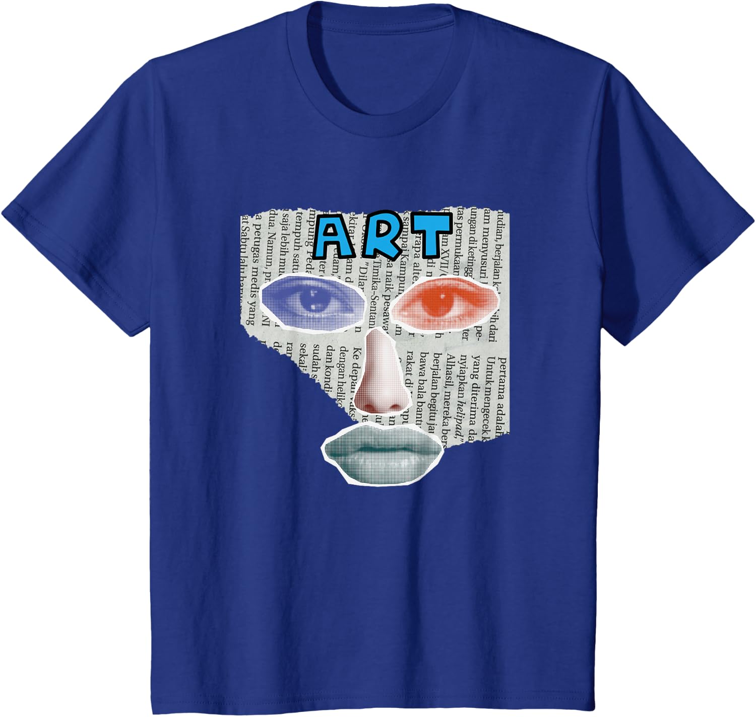 Camiseta Art Collage, Negro -