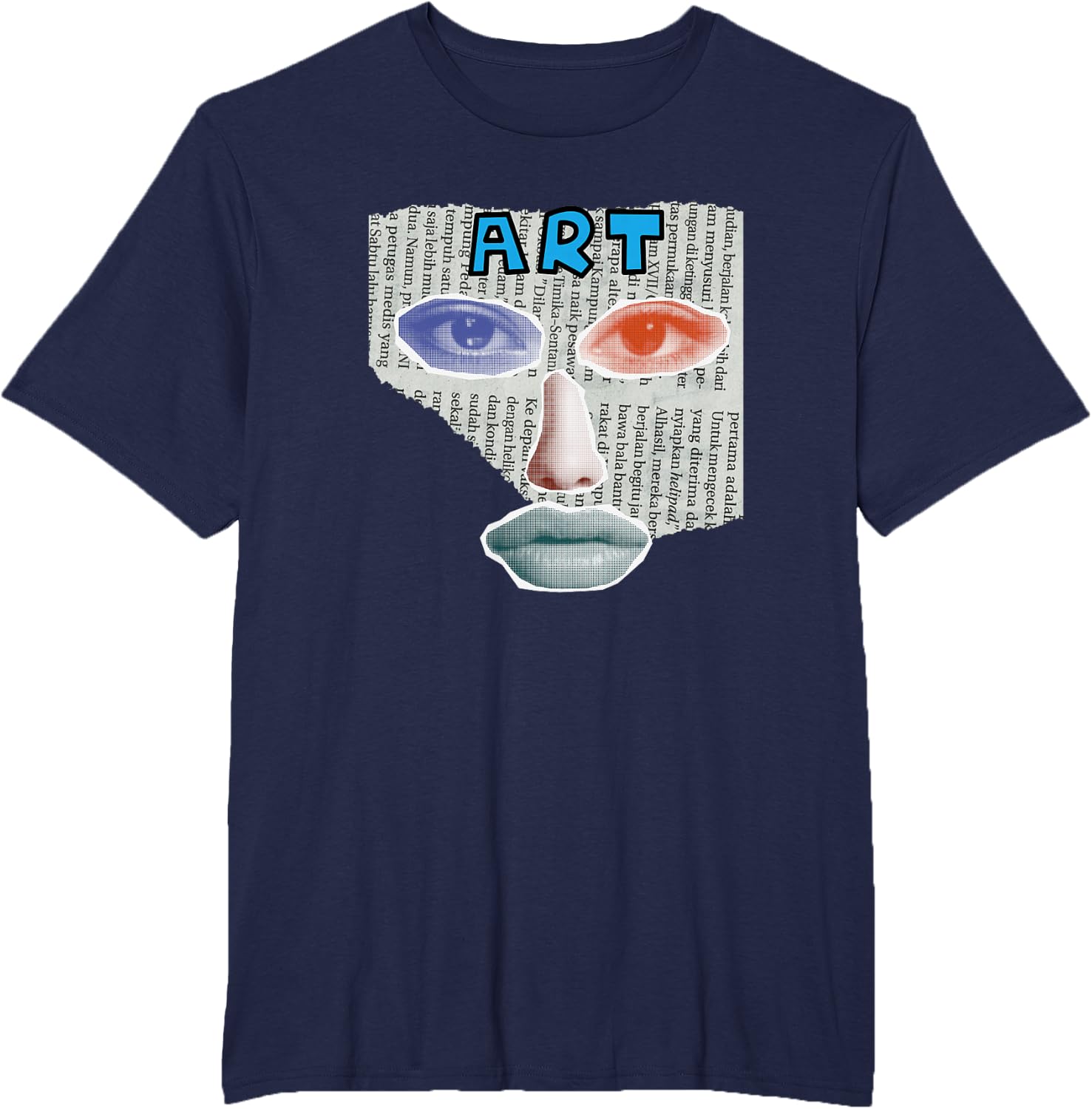 Camiseta Art Collage, Negro -