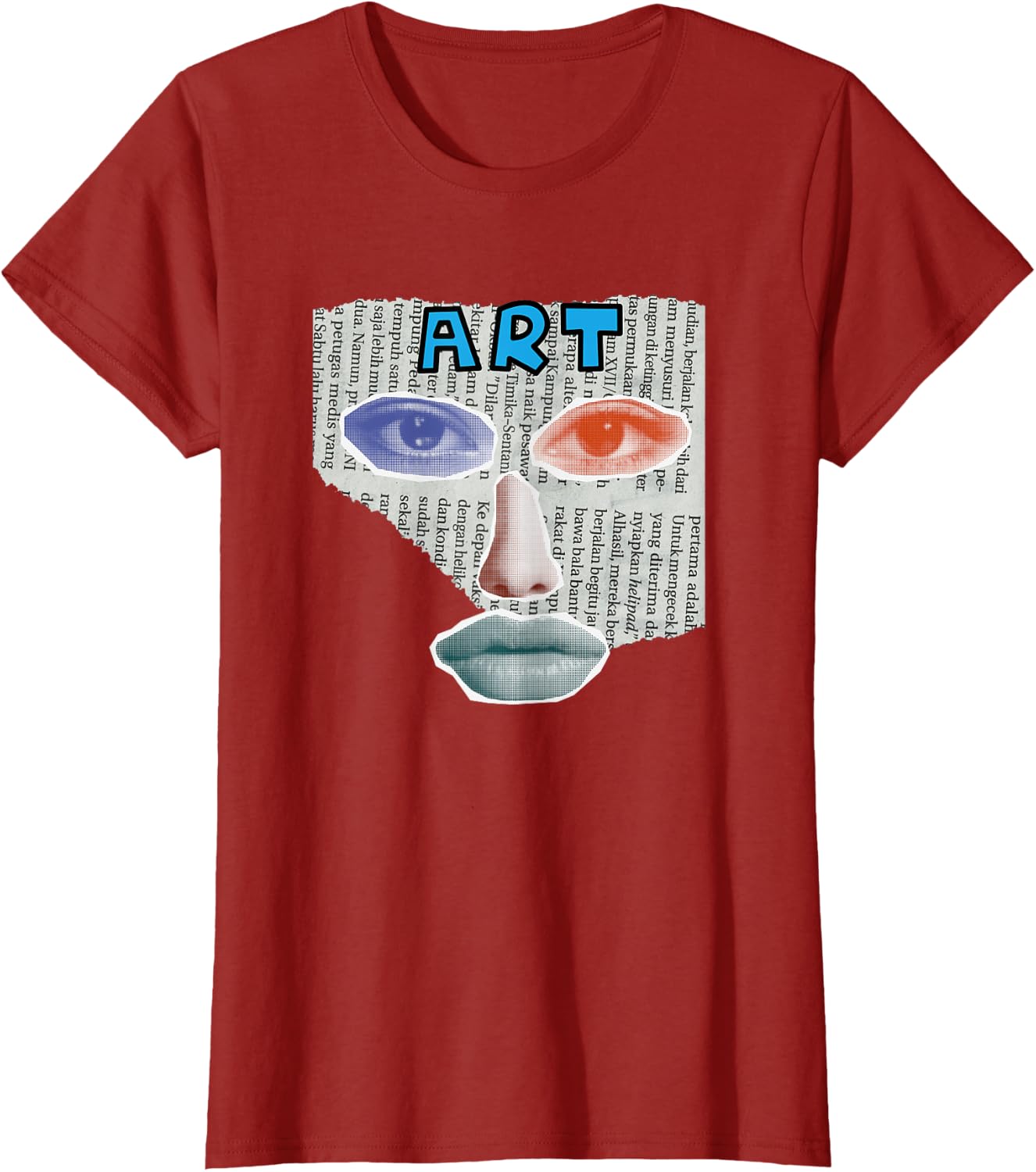 Camiseta Art Collage, Negro -