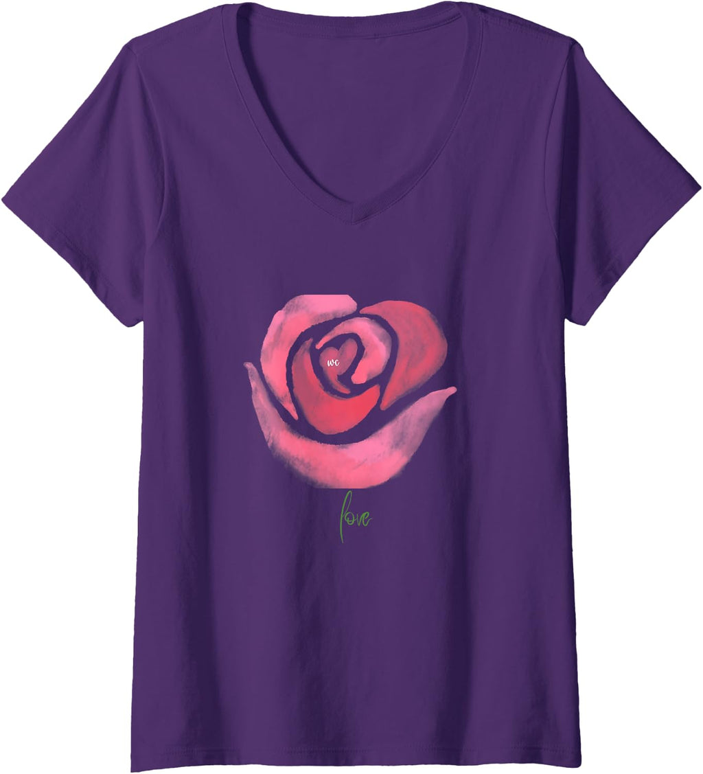 Camiseta con cuello en V