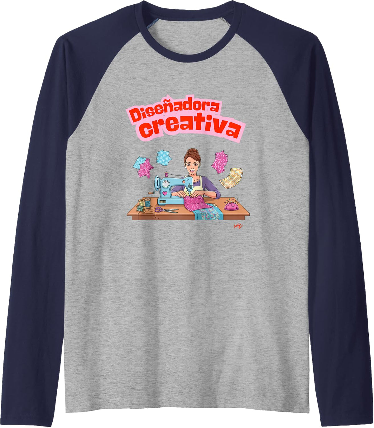 Diseñadora Creativa Raglan Baseball Tee