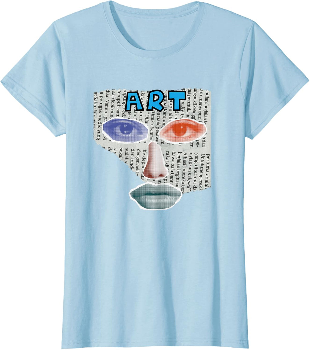 Camiseta Art Collage, Negro -