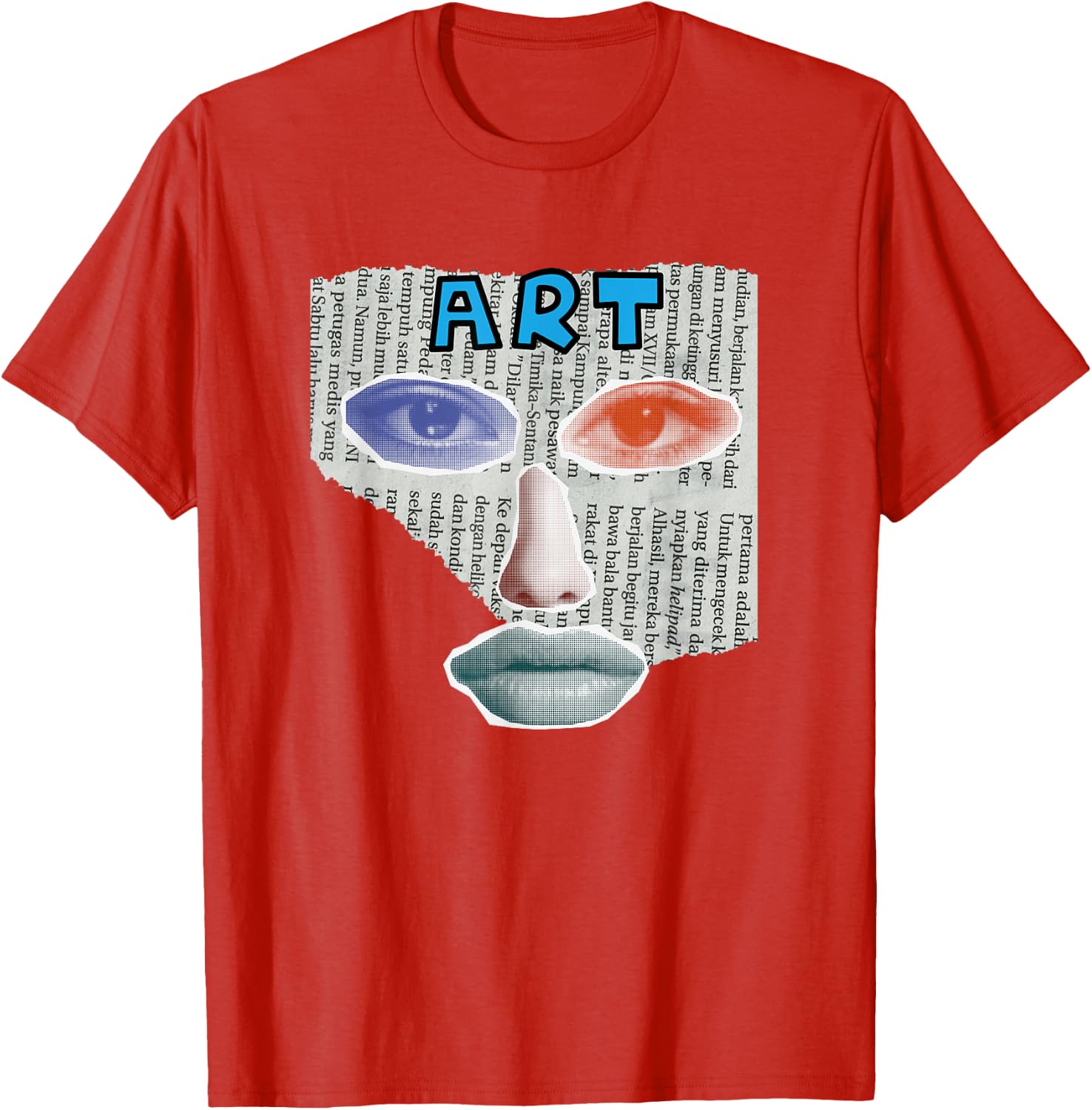 Camiseta Art Collage, Negro -