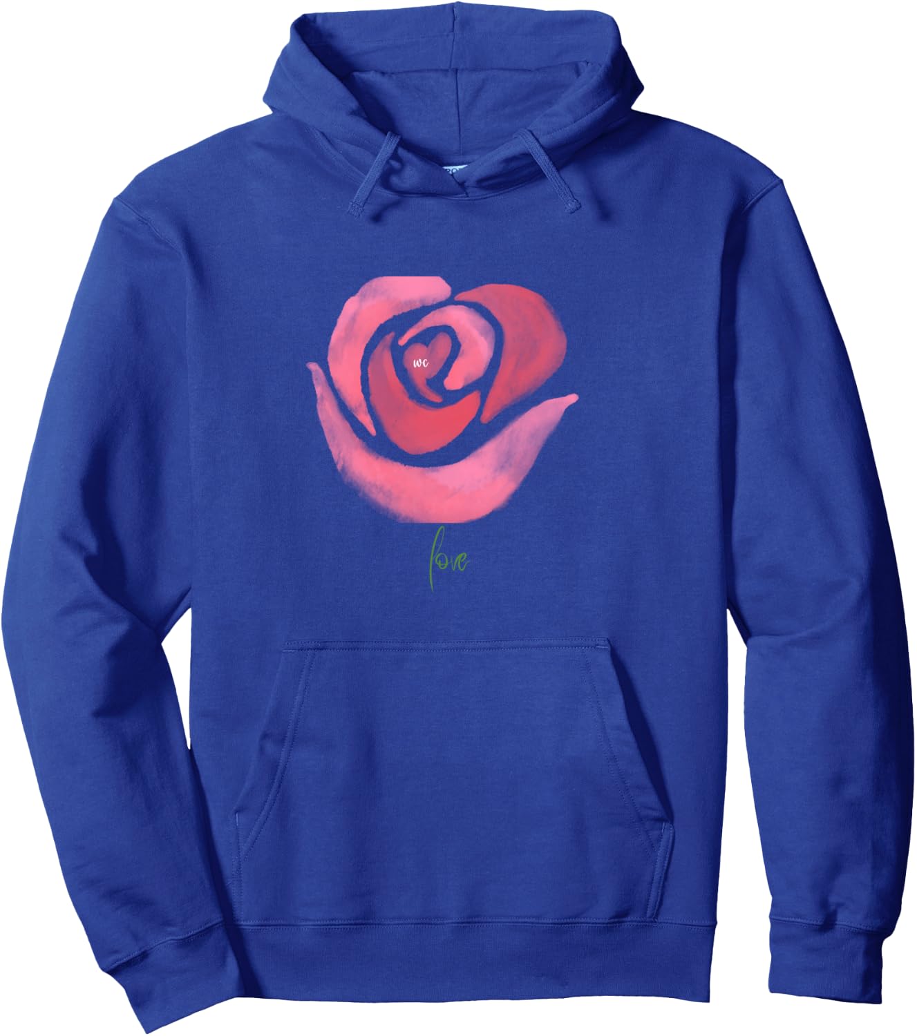 Sudadera con capucha A Rose, Negro -