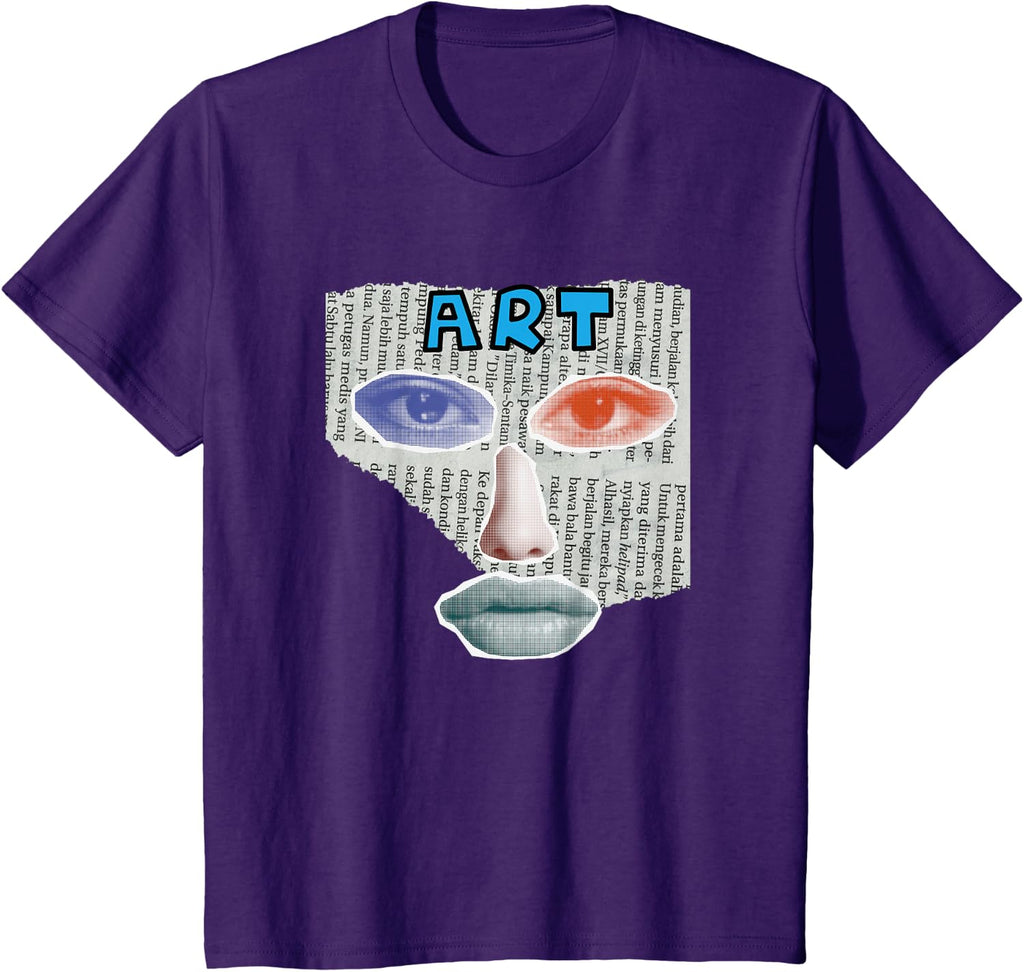 Camiseta Art Collage, Negro -
