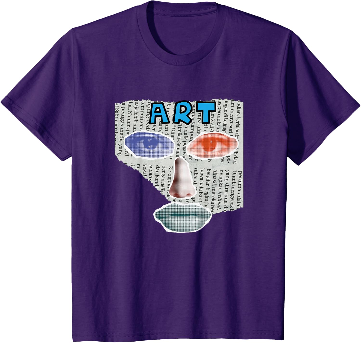 Camiseta Art Collage, Negro -