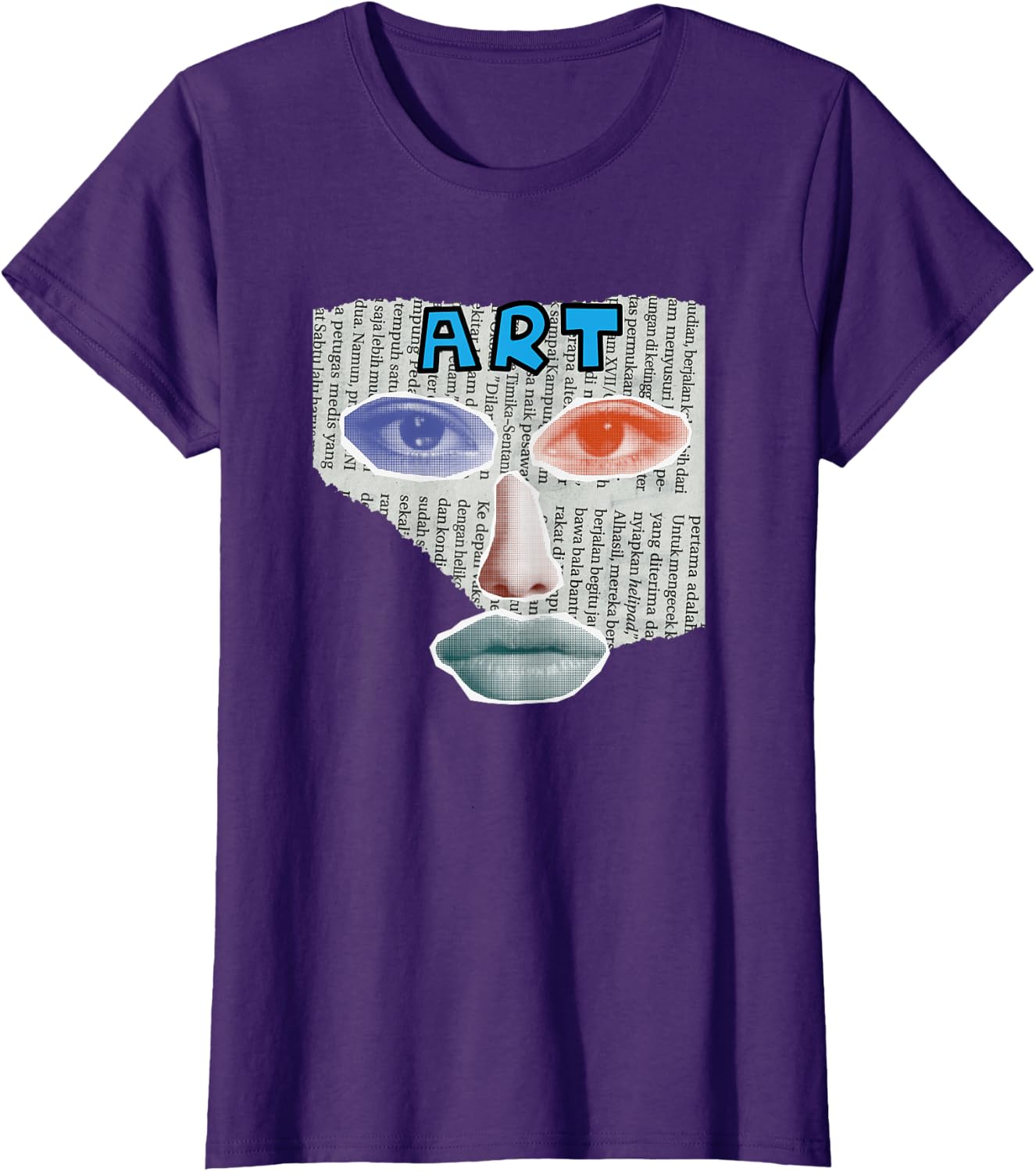 Camiseta Art Collage, Negro -