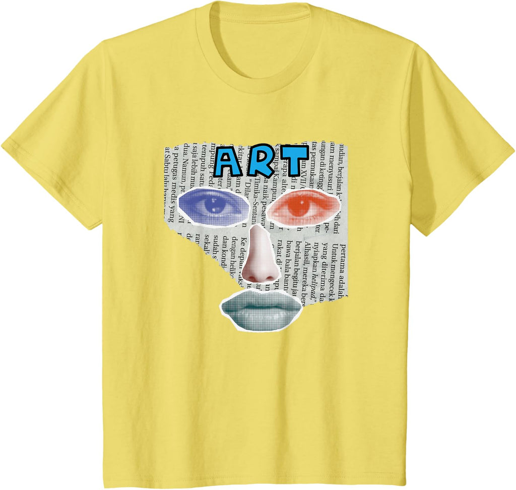 Camiseta Art Collage, Negro -