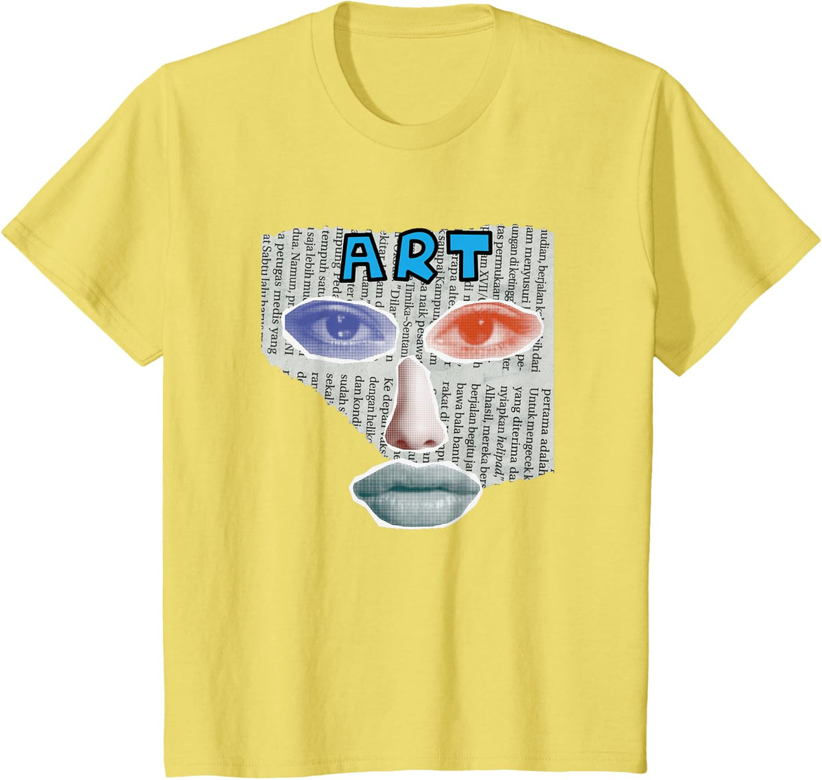 Camiseta Art Collage, Negro -