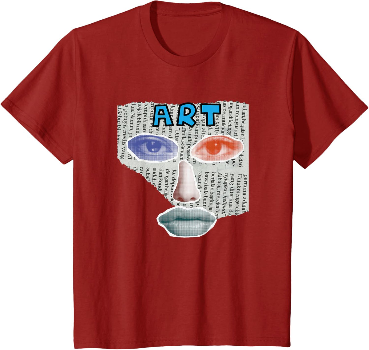 Camiseta Art Collage, Negro -