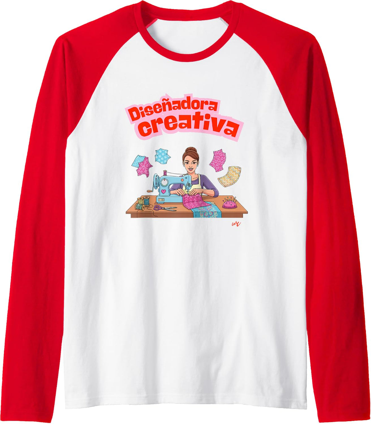 Diseñadora Creativa Raglan Baseball Tee