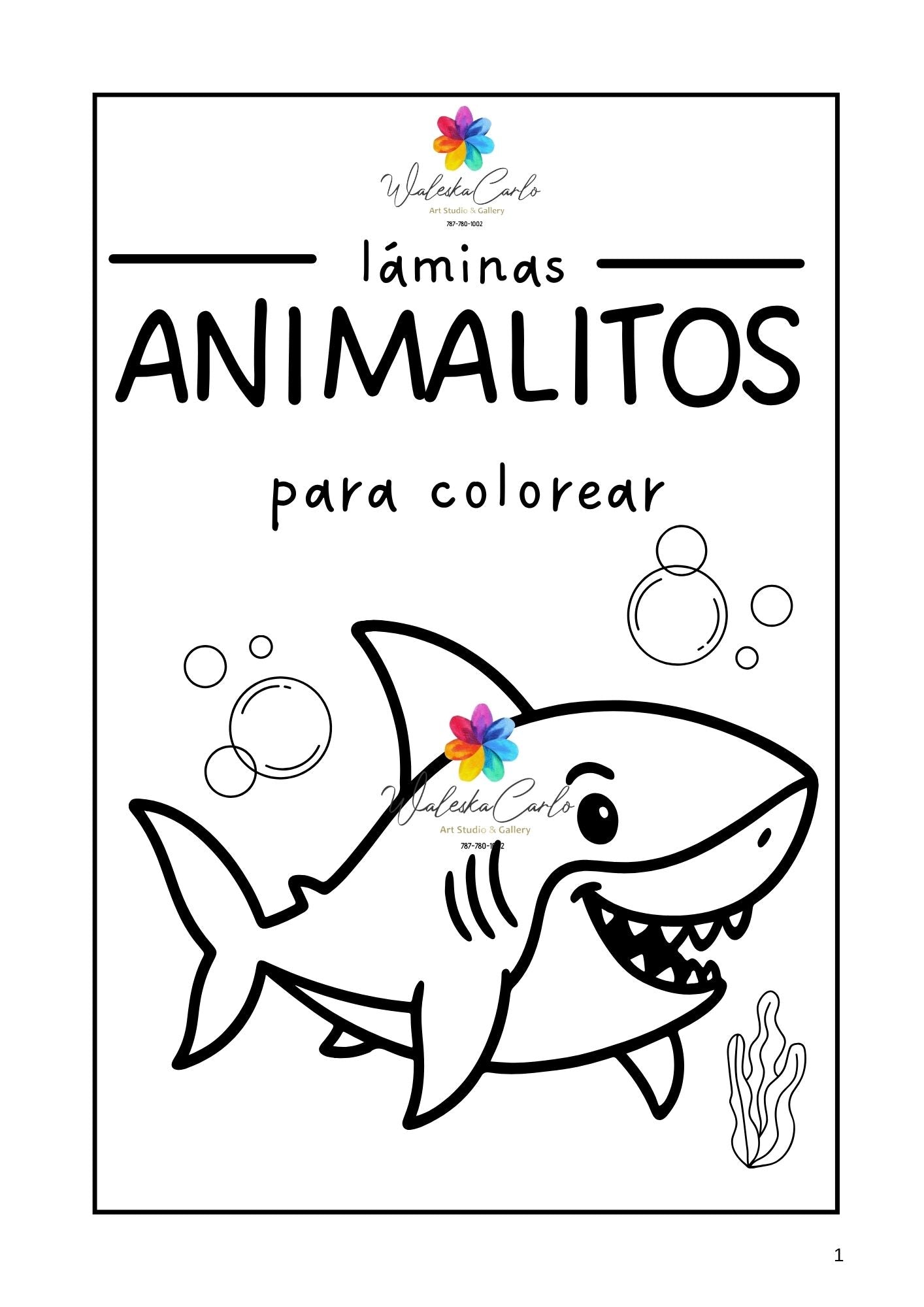 LIBRO DE COLOREAR PARA LAMINA ANIMALITOS PDF