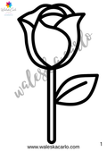 FLORES EN PDF PARA COLOREAR