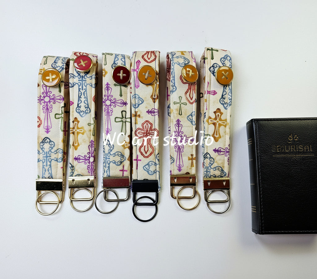 LLAVERO PULSERA EN TELA HANDMADE SURTIDO