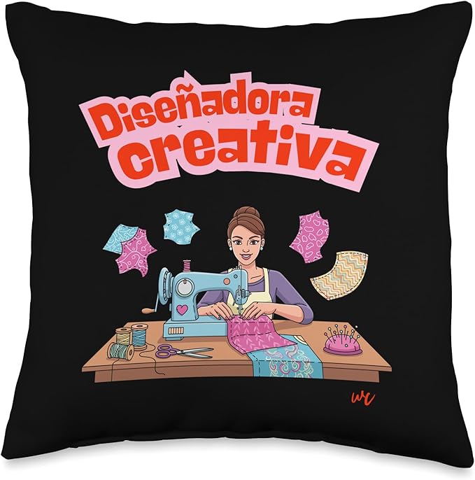 Diseñadora Creativa Throw Pillow