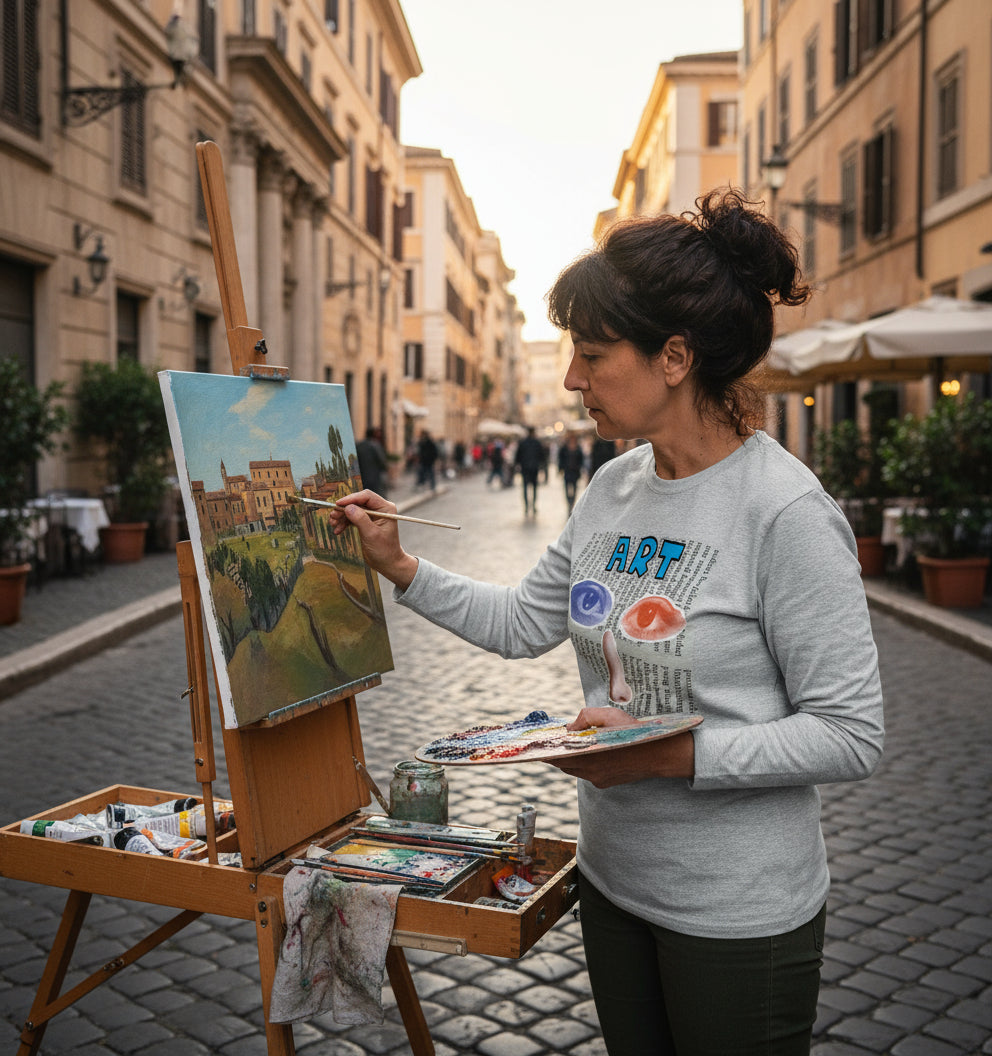 Art Collage Long Sleeve T-Shirt