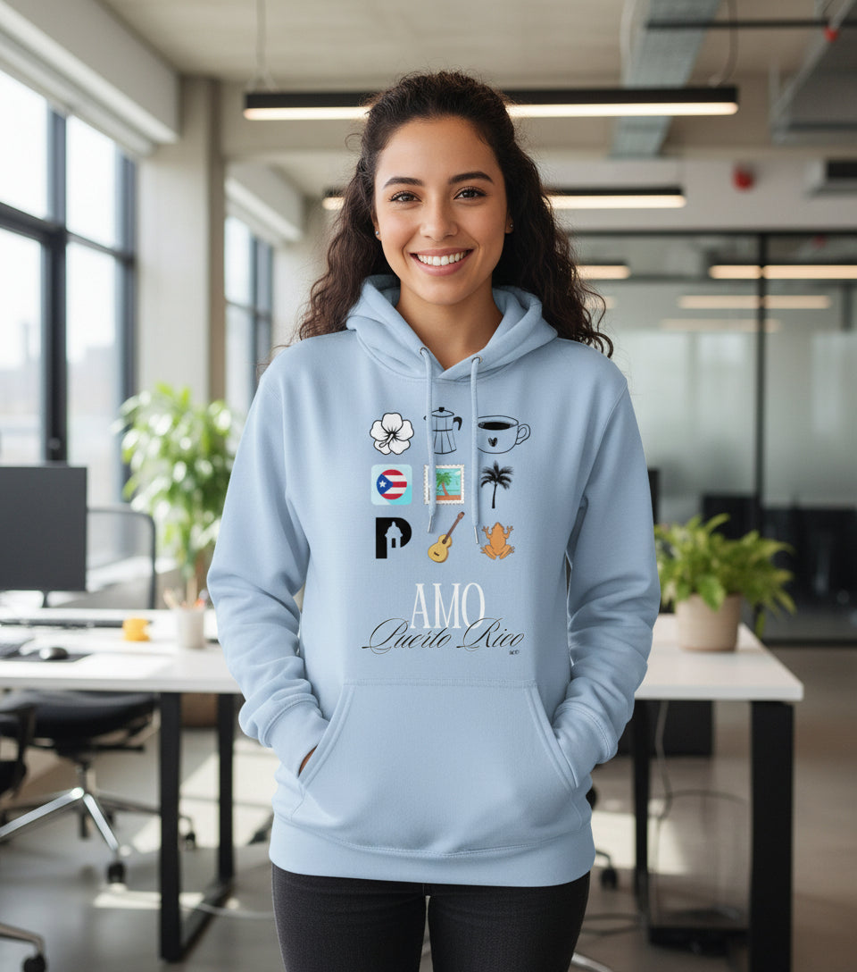 Amo Puerto Rico Pullover Hoodie