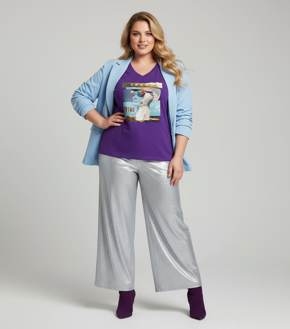 Create Art V-Neck T-Shirt