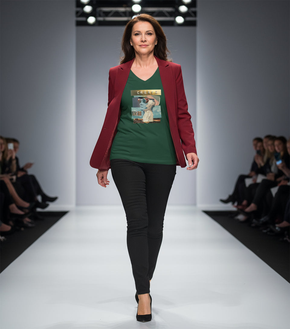 Create Art V-Neck T-Shirt