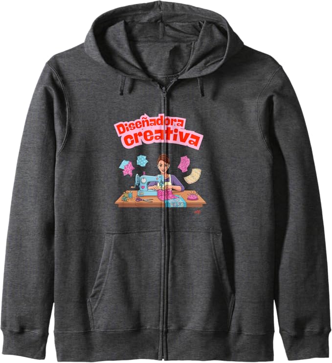 Diseñadora Creativa Zip Hoodie