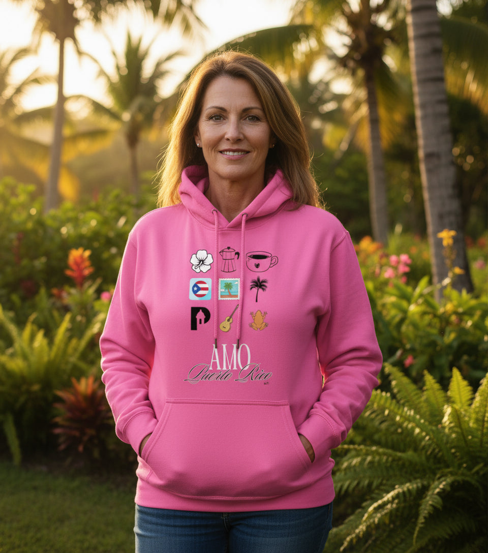 Amo Puerto Rico Pullover Hoodie