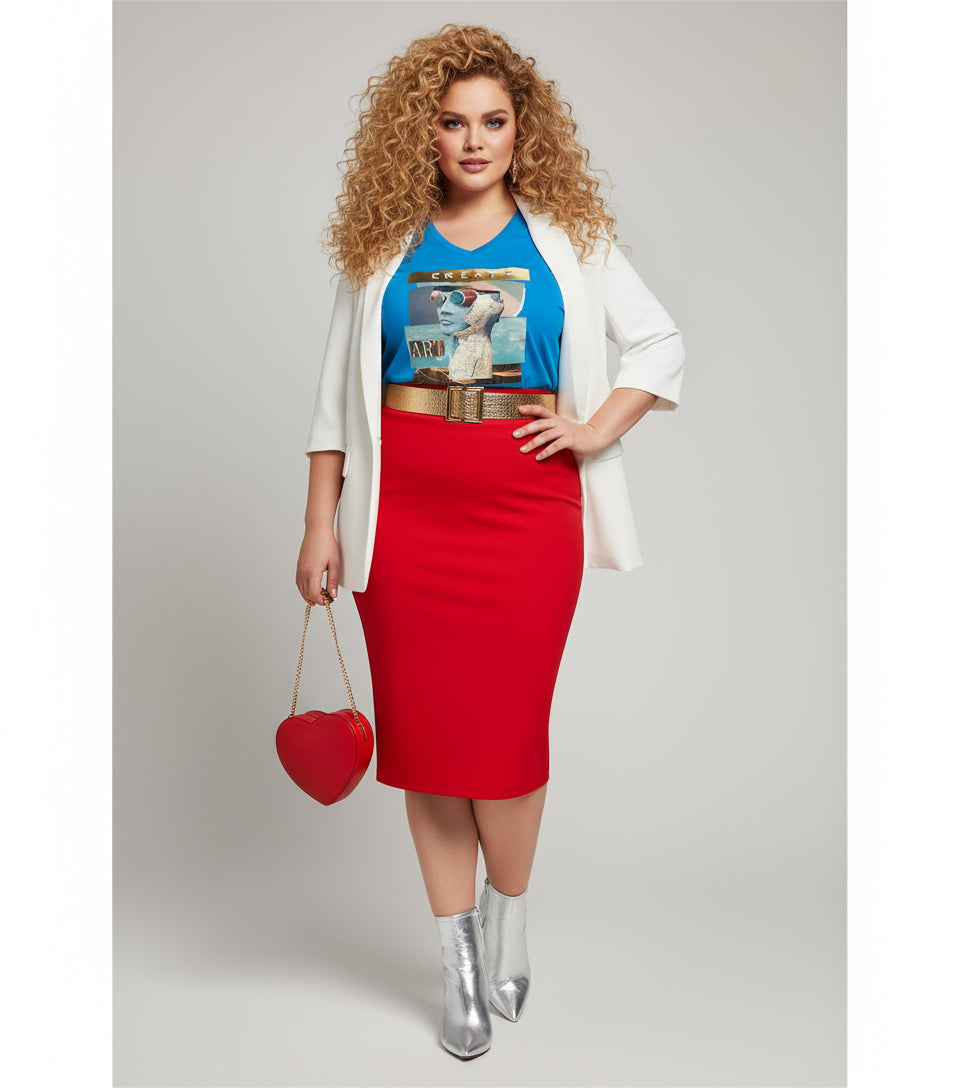 Create Art V-Neck T-Shirt