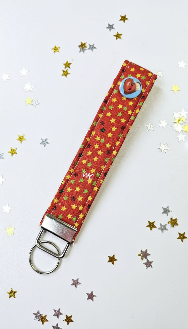 LLAVERO DE PULSERA EN TELA