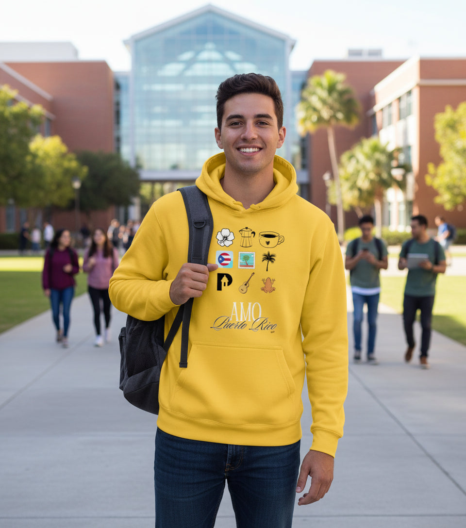 Amo Puerto Rico Pullover Hoodie