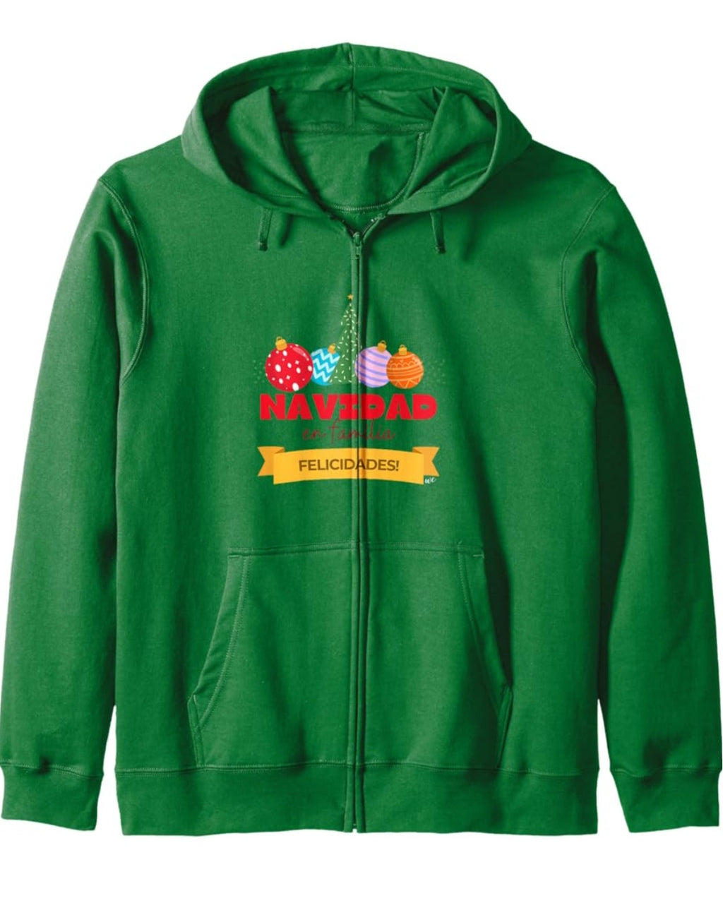 Navidad en familia Zip Hoodie