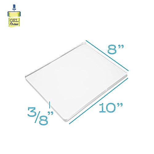 Gel Press Monoprinting Print Plate - 8” X 10” Gel Plate