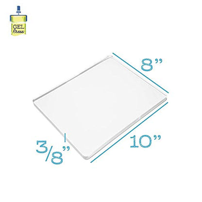 Gel Press Monoprinting Print Plate - 8” X 10” Gel Plate