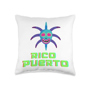 Waleska Carlo Art Studio Rico Puerto Throw Pillow, 16x16, Multicolor
