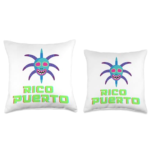 Waleska Carlo Art Studio Rico Puerto Throw Pillow, 16x16, Multicolor