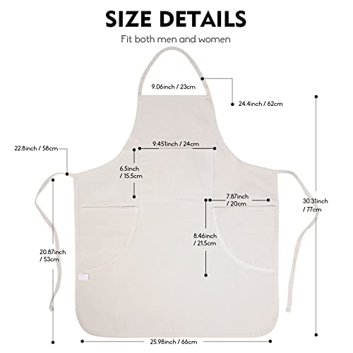 conda 100% Cotton Canvas Professional Bib Apron