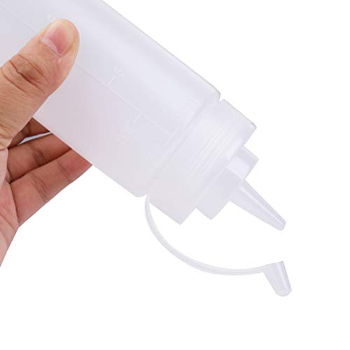 Bekith 12 pack 12 Oz Plastic Squeeze Condiment Bottles