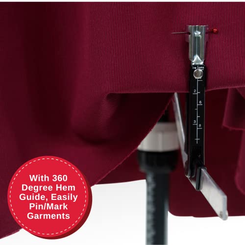 SINGER | Grey Dress Form Fits Sizes 10-18, Foam Backing for Pinning, 360 Degree Hem Guide - Sewing Made Easy, Large, Gray